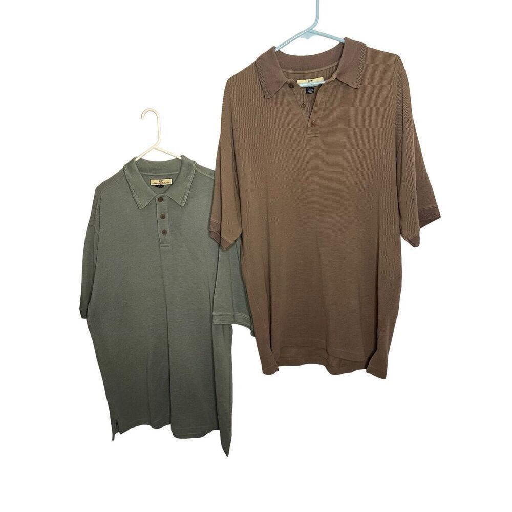 Bundle Tommy Bahama Silk Blend Textured Polos Men’s Size Large